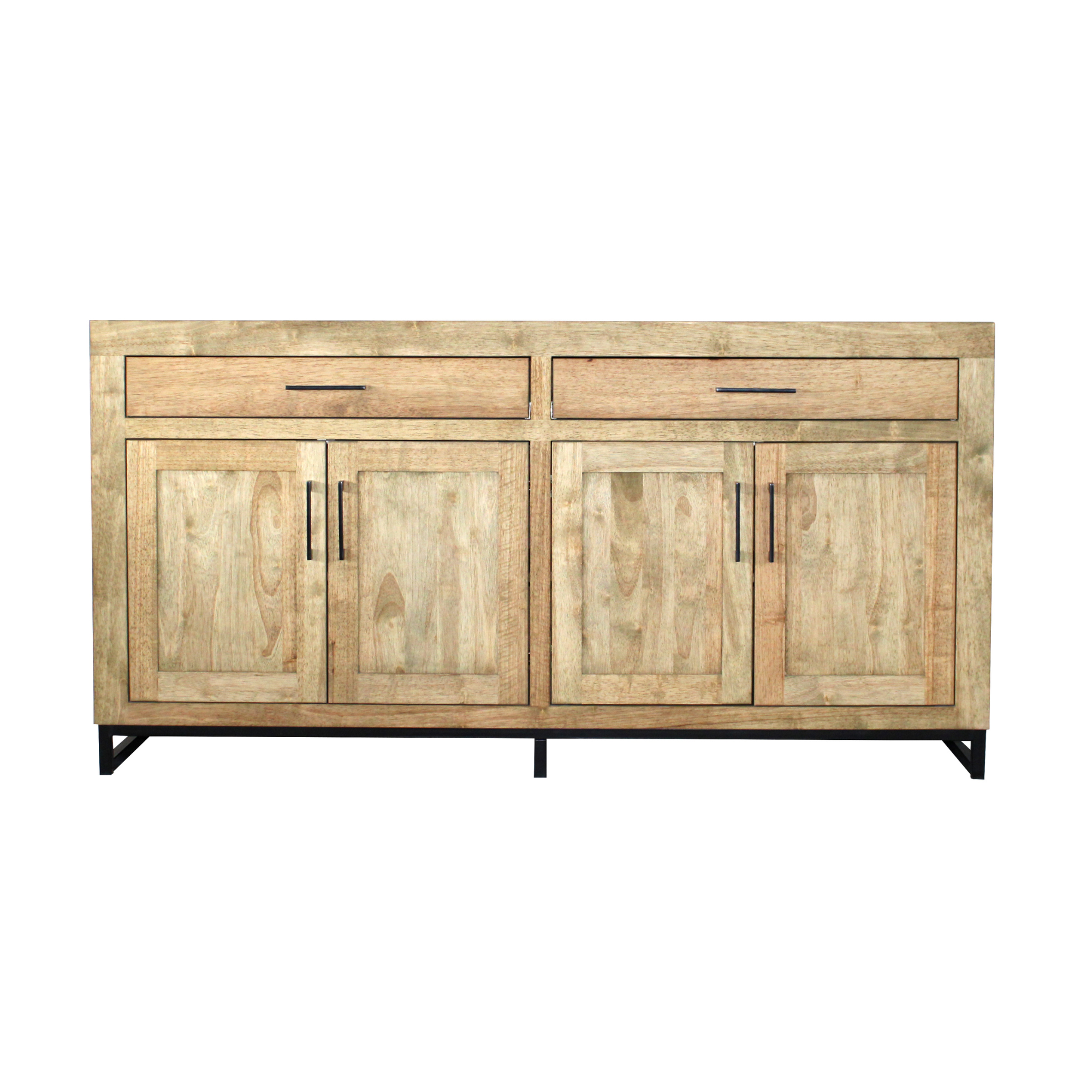 Hutton Sideboard | 2 drawer, 4 Door, steel base | Havea Wood
