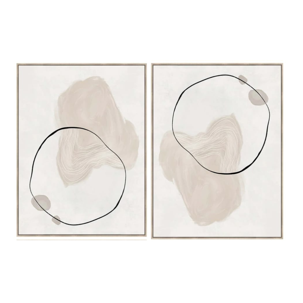 Natural Wall Art set of 2