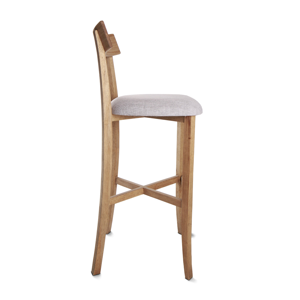 Lilly Kitchen Stool Fully Upholstered 65cm Hullabaloo Interiors